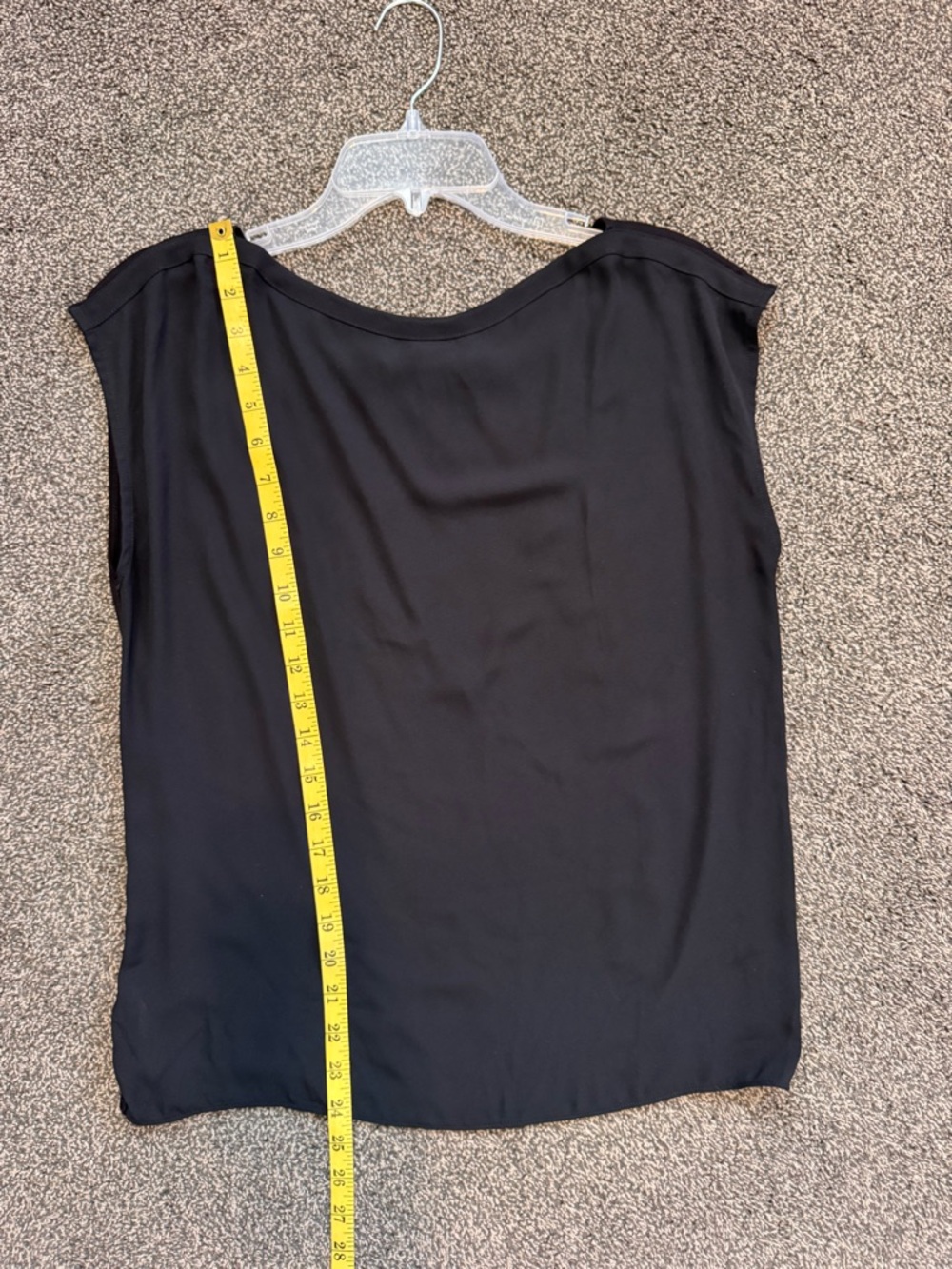 2 Loft Short Sleeve Sheer Tops Sz Small Oversized Navy Yellow Flowers &All Black - Picture 15 of 15